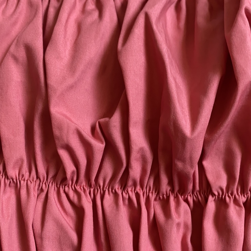 . New rose pink scrunch tube top size xs - Picture 2 of 3